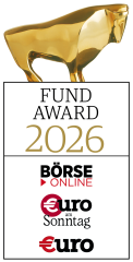 Ratingsiegel für den Fund Award 2025 von EURO und Börse online